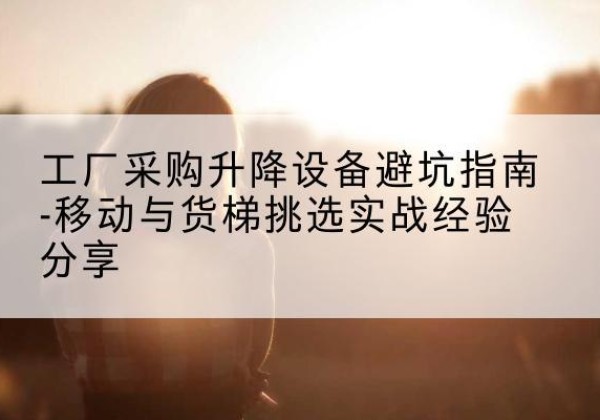 于洪移动式升降机怎么选-工厂采购升降设备避坑指南-移动与货梯挑选实战经验分享